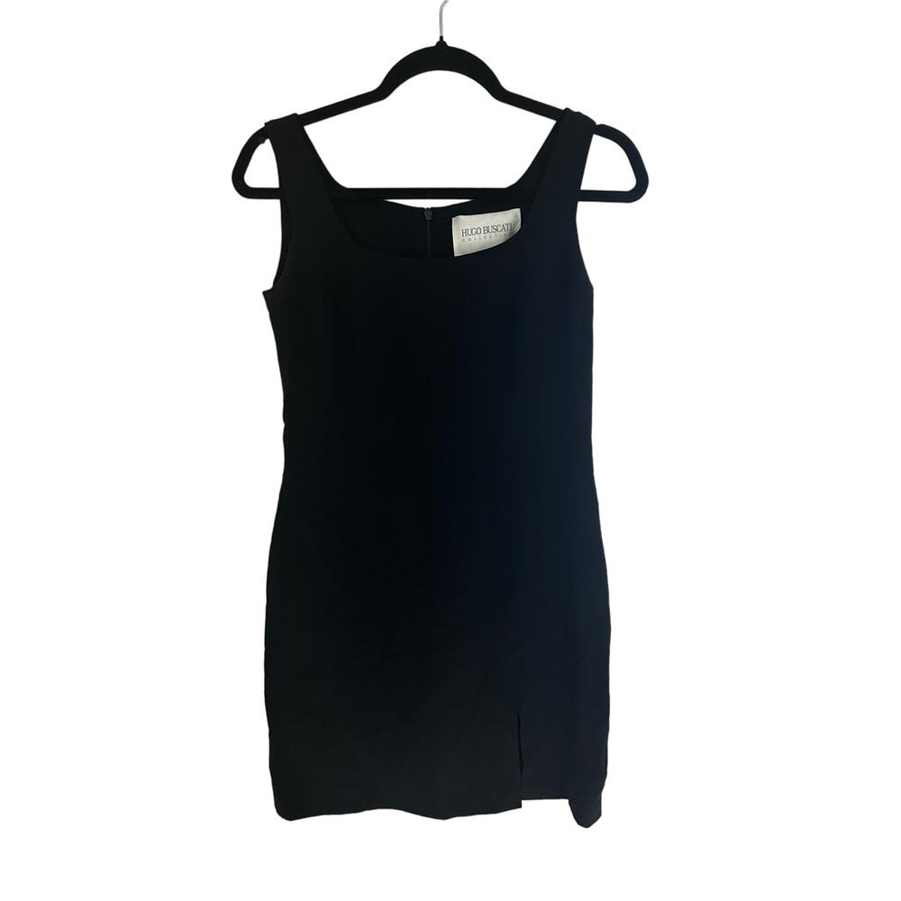 HUGO BUSCATTI Black 100% Silk Dress size 4